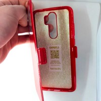 Чехол-книжка EXPERTS для Xiaomi Redmi Note 8 Pro, с окошком, красный