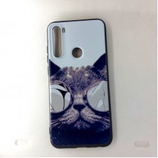 Чехол накладка для Xiaomi Redmi Note 8T с рисунком "Кот в очках"