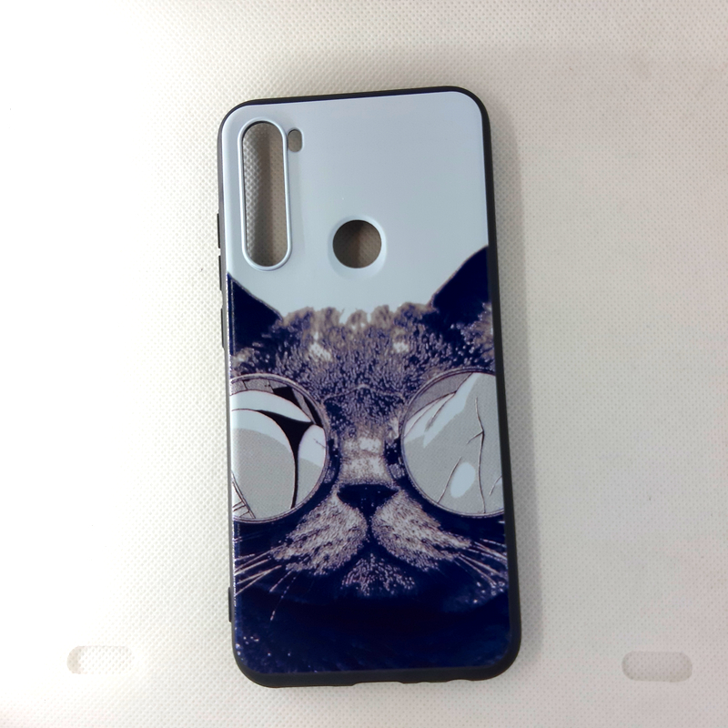 Чехол накладка для Xiaomi Redmi Note 8T с рисунком "Кот в очках"