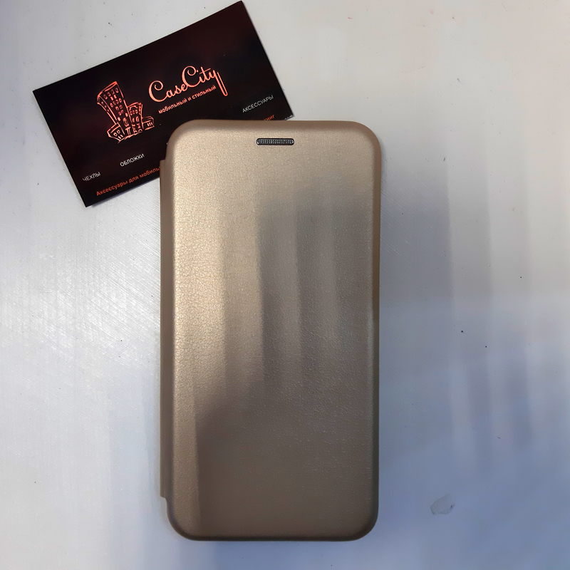 Чехол-книга EXPERTS для Xiaomi Redmi 8, золотой