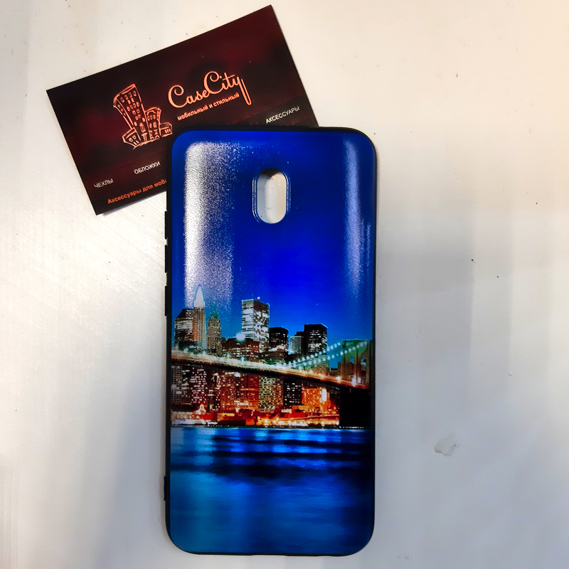 Силиконовый чехол с картинкой EXPERTS для Xiaomi Redmi 8A, "City"