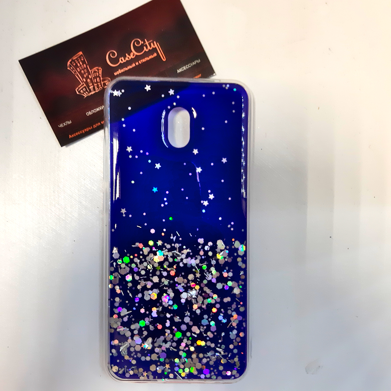 Силиконовый чехол EXPERTS для Xiaomi Redmi 8A, синий - 1