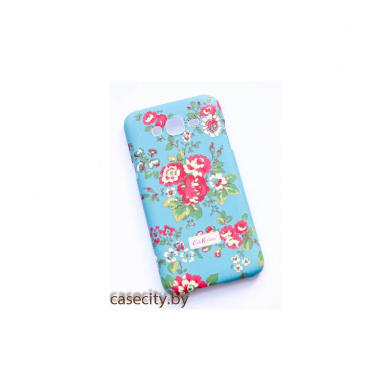 Чехол-накладка Samsung Galaxy J7 пластик с рисунком и софттач покрытием