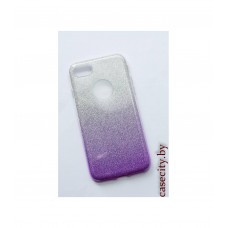 Чехол для iPhone 8 силикон с мерцанием и градиентом
