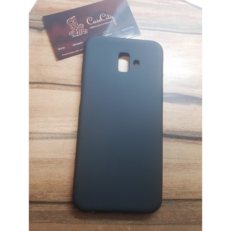 Силиконовый чехол EXPERTS для Samsung Galaxy J6 Plus (J610)) черный