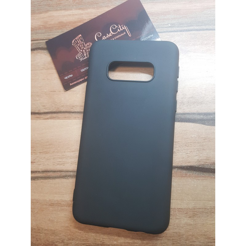 Силиконовый чехол EXPERTS для Samsung Galaxy S10E (G970) черный