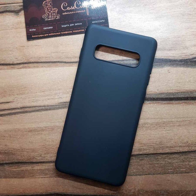 Силиконовый чехол EXPERTS для Samsung Galaxy S10 Plus (G975) черный