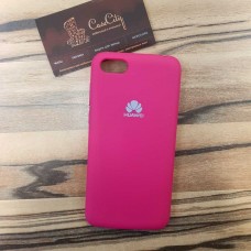 Чехол Silicone case для Huawei/Honor Y5 (2019)/Honor 8S, ярко розовый