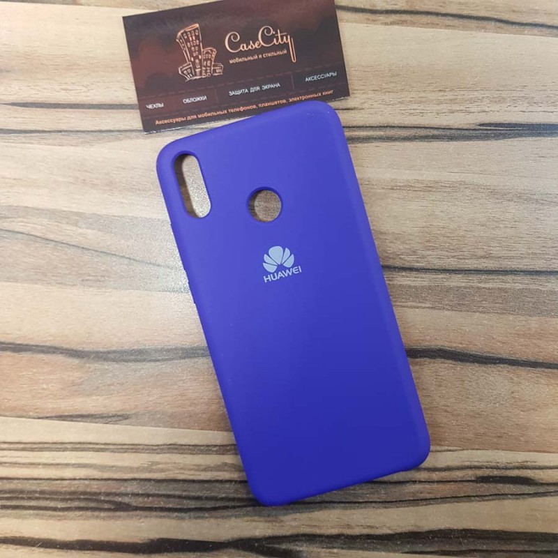 Чехол Silicone case для Huawei/Honor Y5 (2019)/Honor 8S, фиолетовый