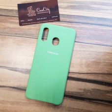 Чехол Silicone case для Samsung Galaxy A10, зеленый