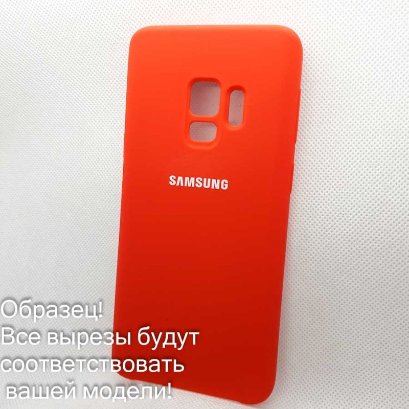 Чехол Silicone case для Samsung Galaxy A70, красный