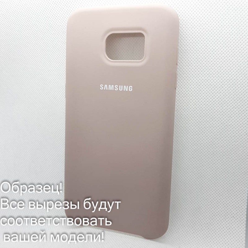 Чехол Silicone case Samsung A6 (2018) (# 19), розовый