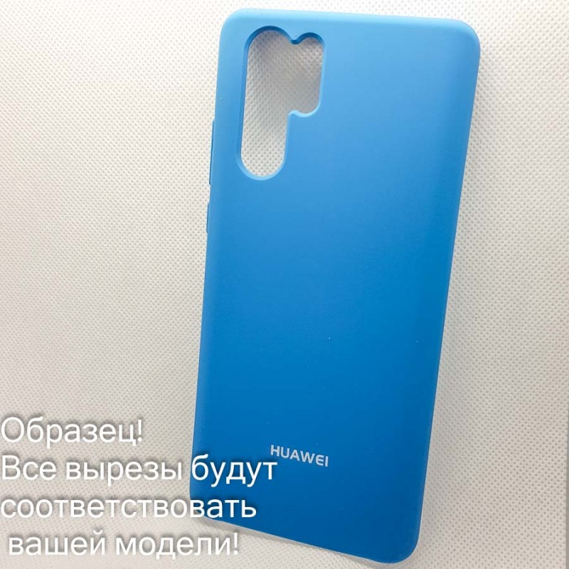 Чехол Silicone case Huawei Y 6 2019/honor 8a (# 38 ), синий