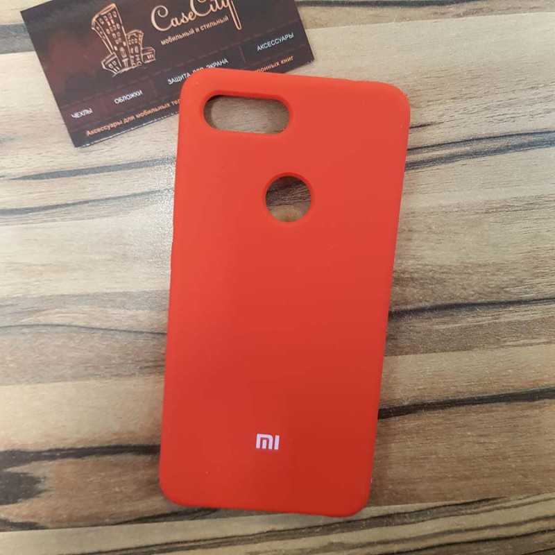 Чехол Silicone case для Xiaomi Redmi 7, красный