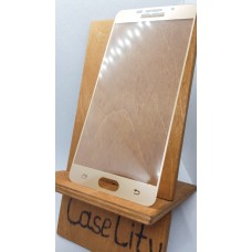 Защитное стекло для Samsung Galaxy A7 (2016) A710, полноэкранное золотое