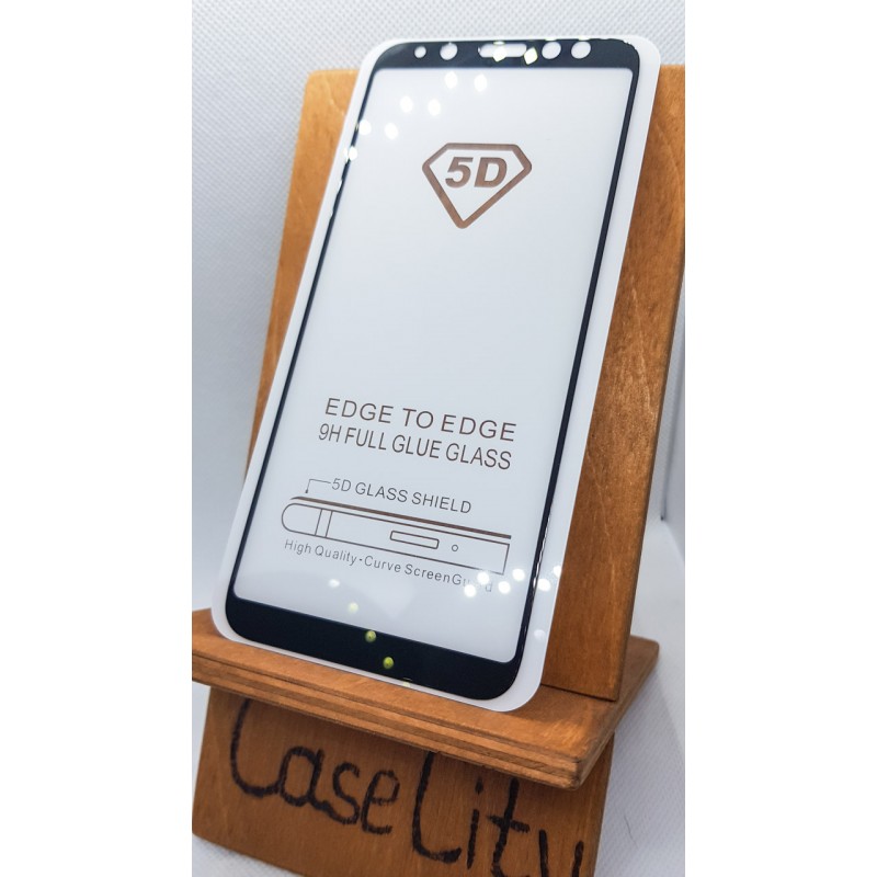 Защитное стекло для Samsung Galaxy A6 (2018),  полноэкранное черное Full Glue