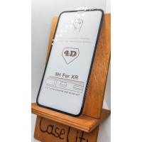 Защитное стекло для iPhone XR полноэкранное full glue черное