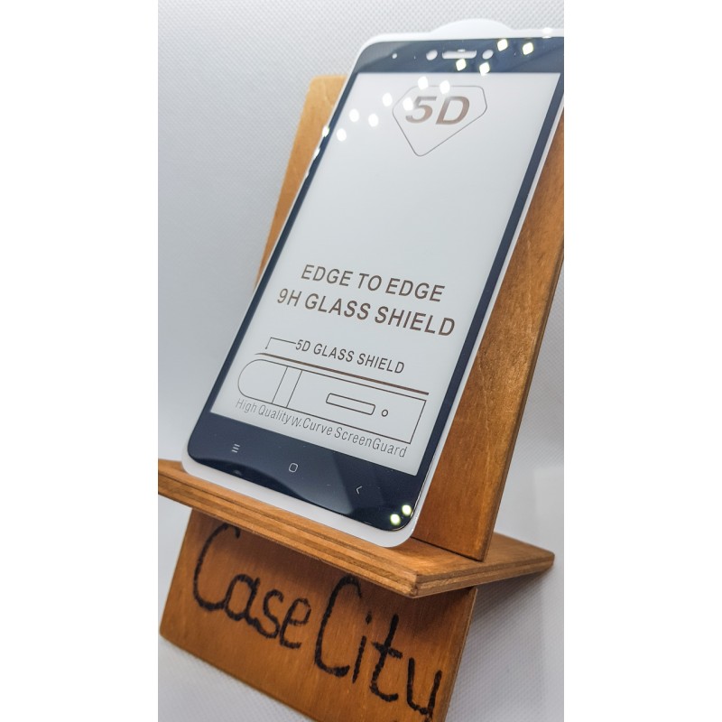 Защитное стекло для Xiaomi Mi Play полноэкранное черное Full Glue