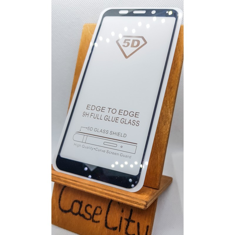 Защитное стекло для Xiaomi Redmi 5 Plus,, полноэкранное черное Full Glue