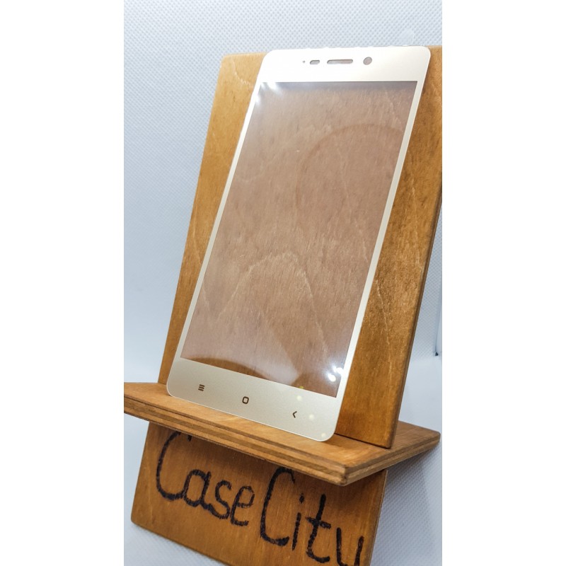 Защитное стекло для Xiaomi Redmi 4/ Redmi 4 Pro/Redmi 4 Prime, полноэкранное золотое