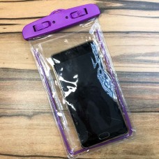 Водонепроницаемый чехол для телефона фиолетовый